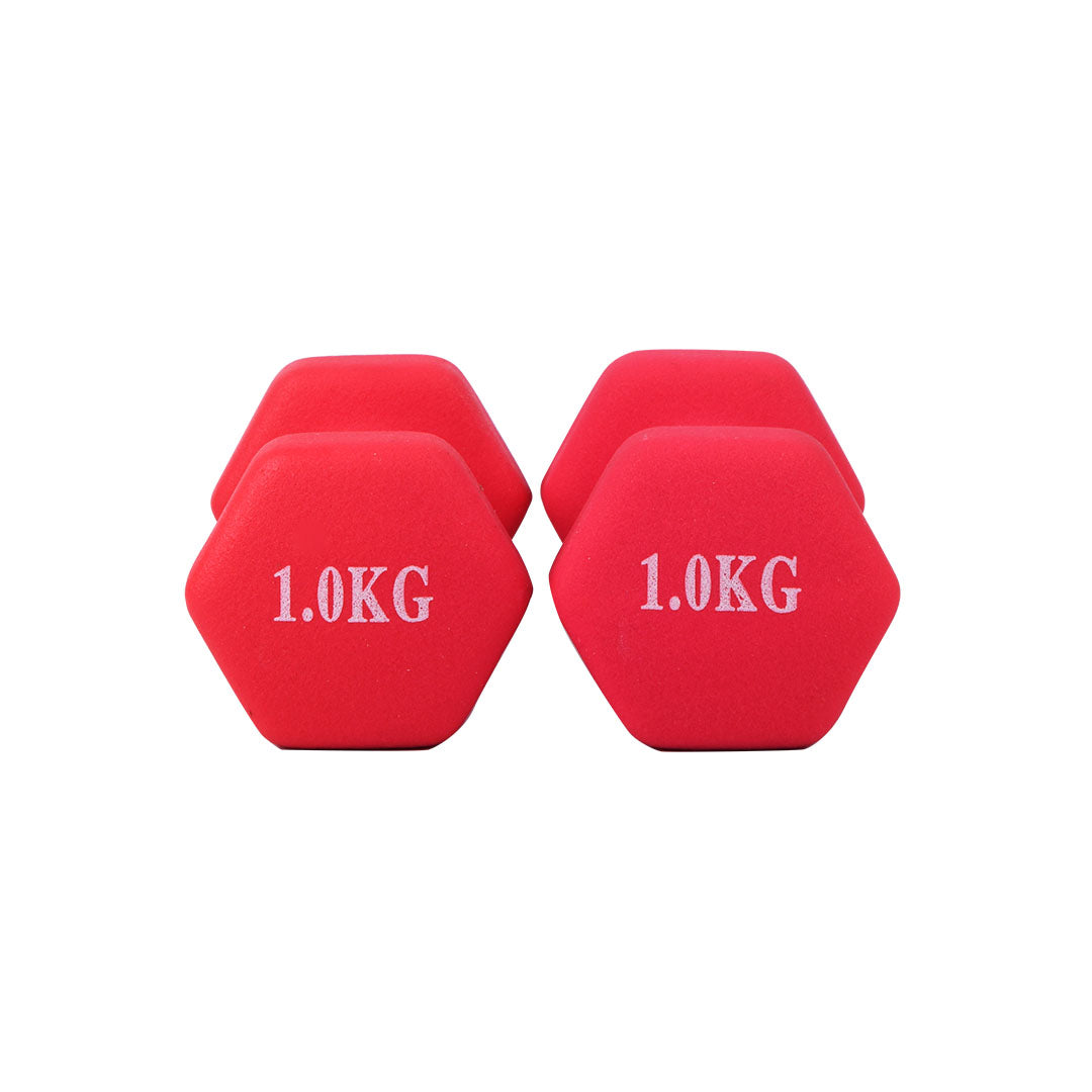 1 KG Matte Dumbbells - Set of 2
