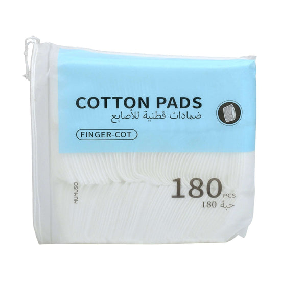 180 Count Finger-Cot Cotton Pads - White Mumuso