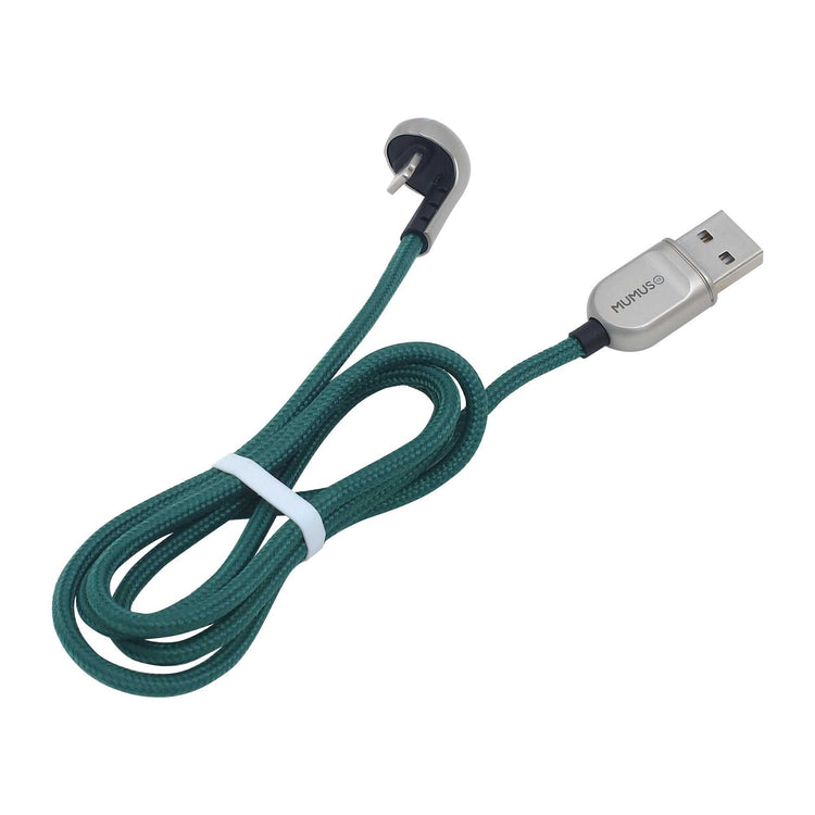 180 Degree U-Shaped Lightning to USB Cable for iPhone – Green Mumuso