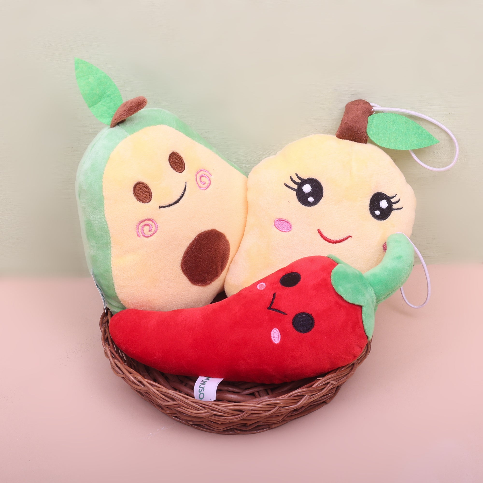 Mumuso’s Mini Plush Toys — Chilli, Mango & Avocado!