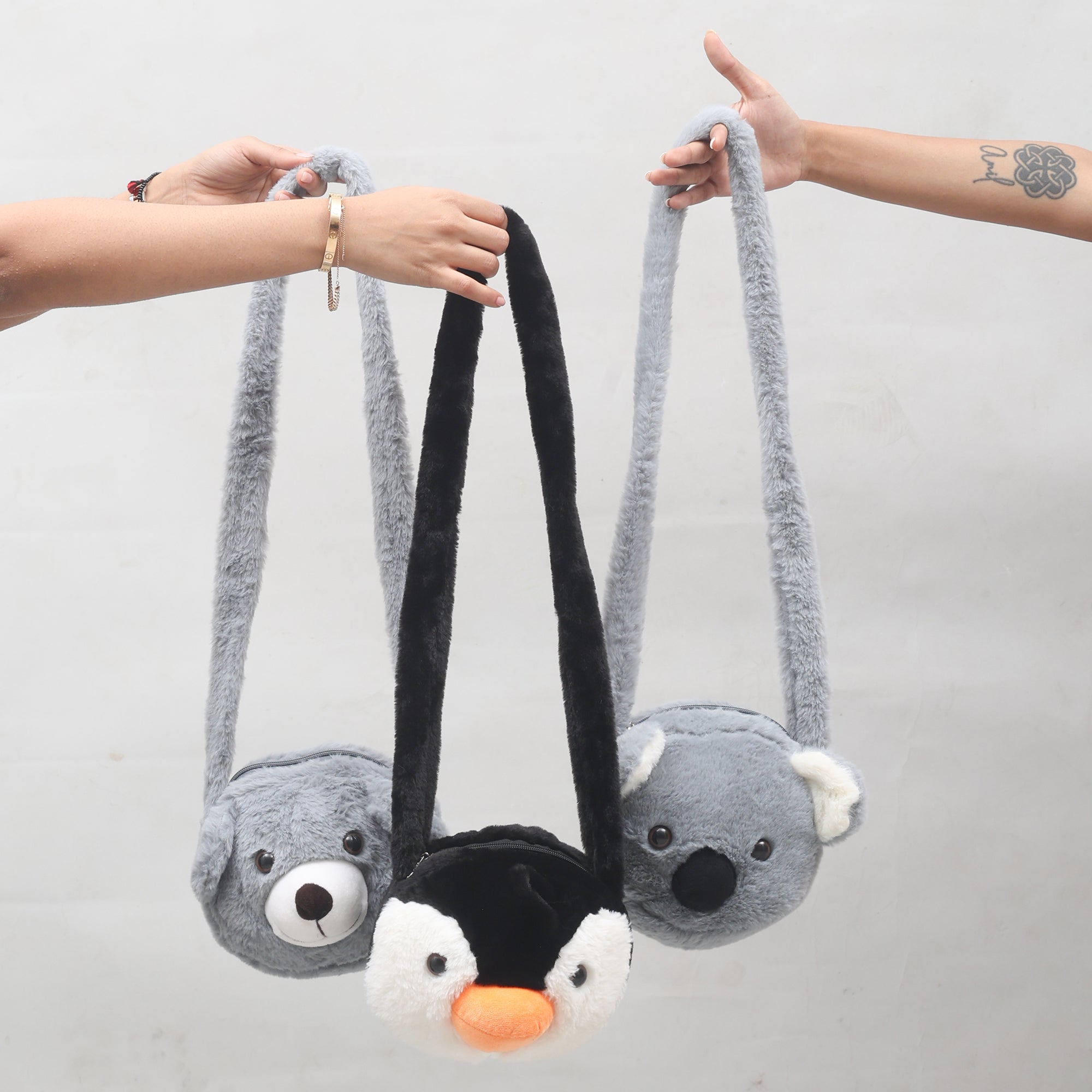 Cuddle Sling Bags- Penguin/ Teddy Bear/ Koala Bag- 20cm