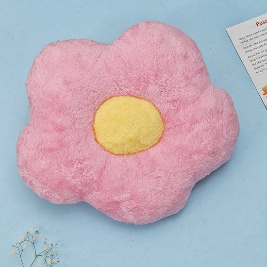 Ultra-Soft Throw Pillow - Sunflower/ Pink