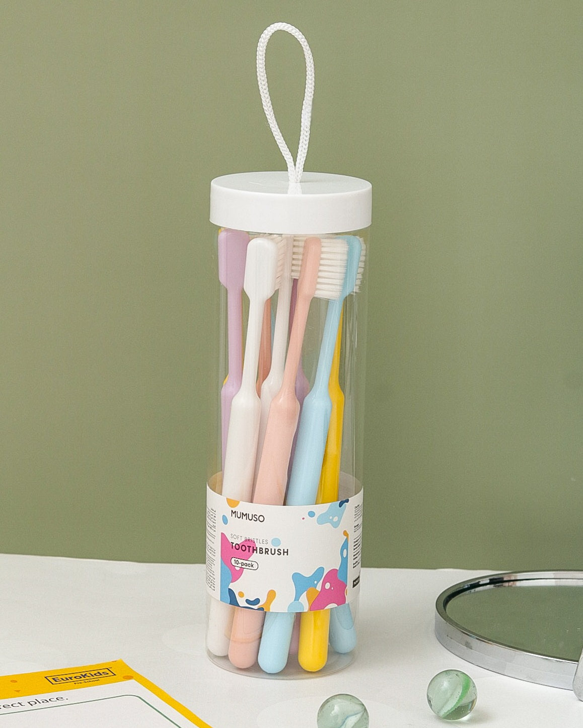 Multicolour Ultra Soft Toothbrush Set - Pack of 10