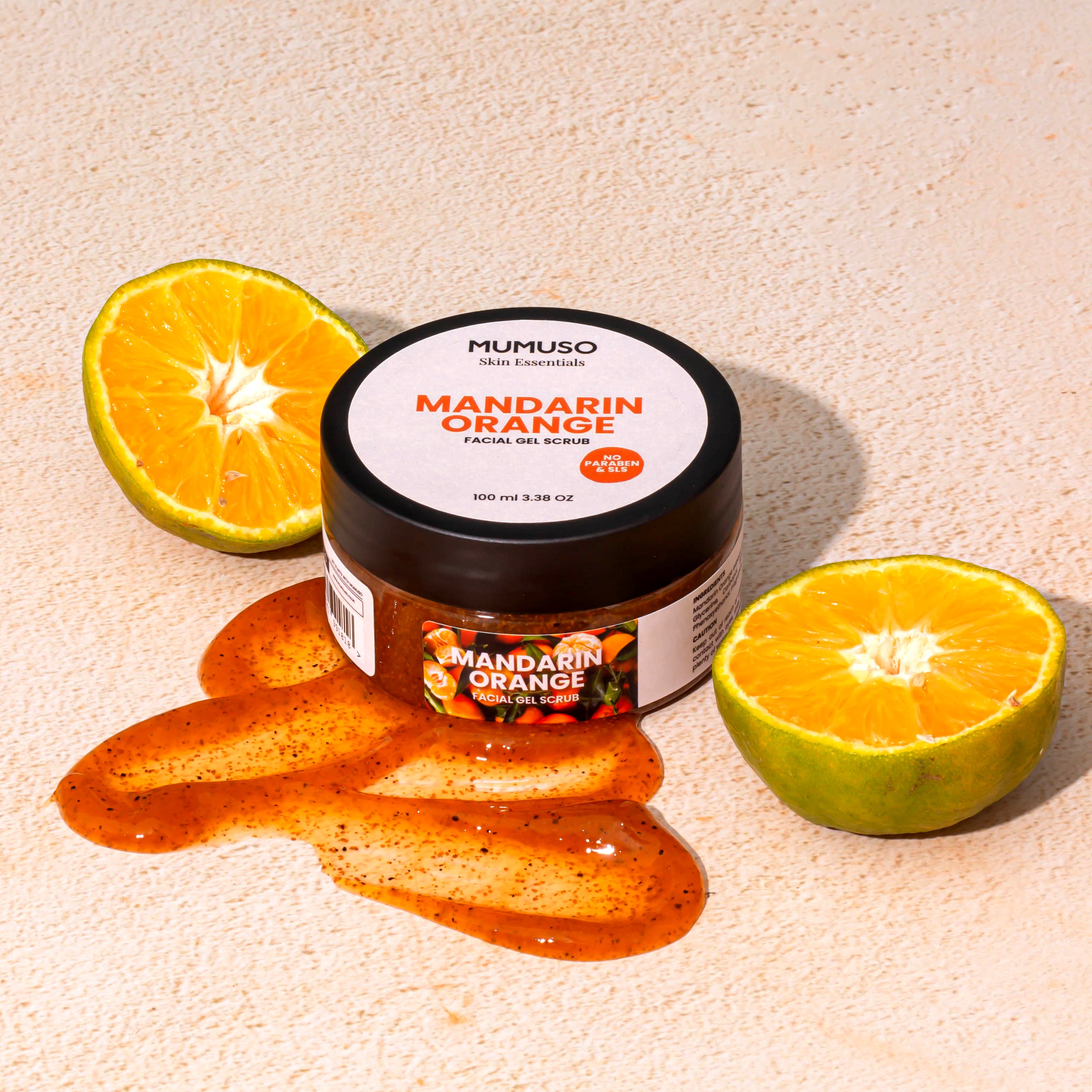 Mumuso Skin Essentials Mandarin Orange Facial Gel Scrub - 100 gm