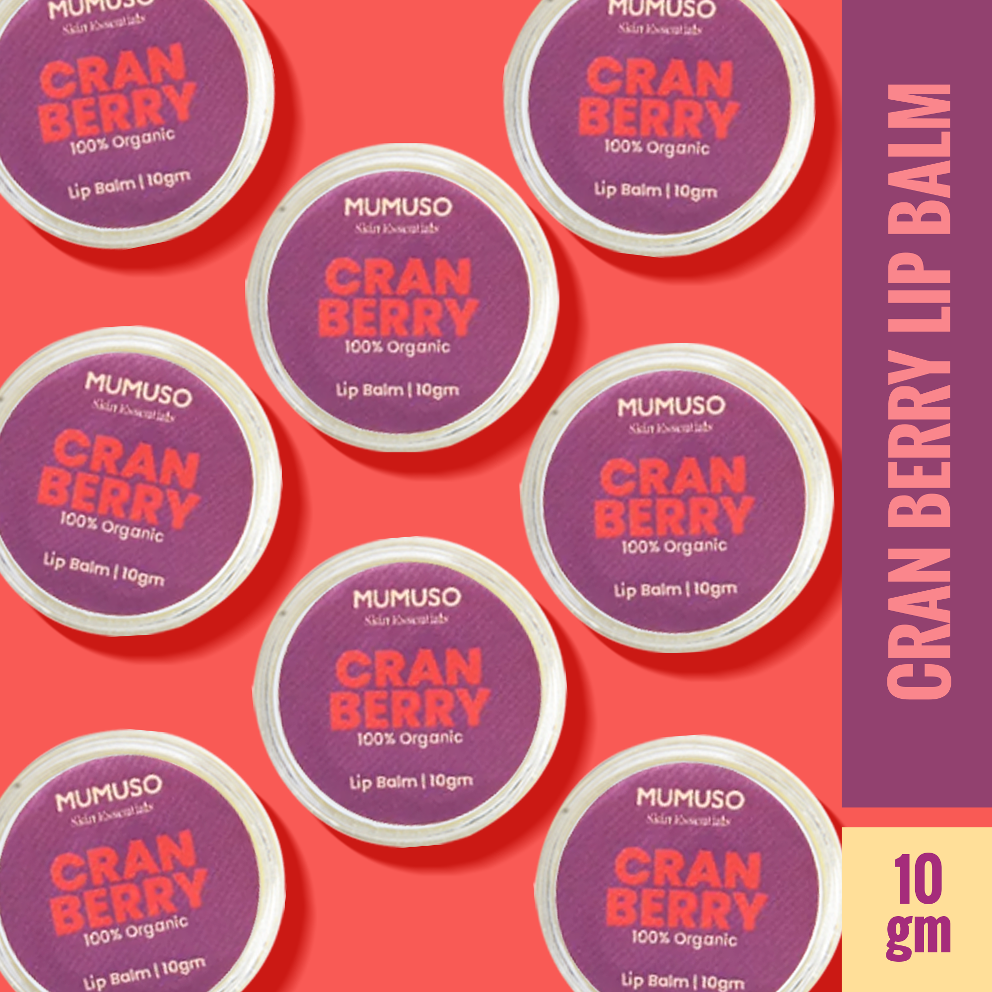 Organic Cranberry Lip Balm