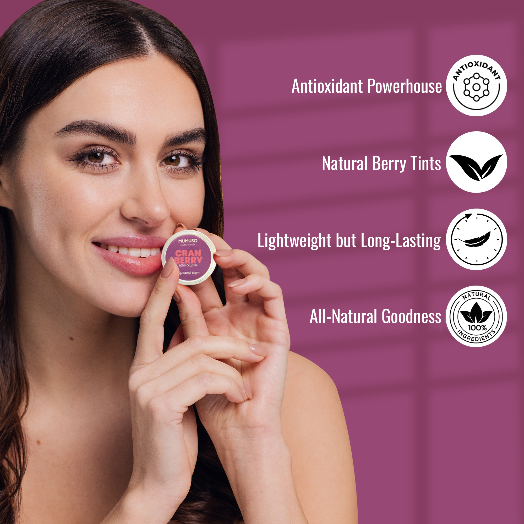 Organic Cranberry Lip Balm