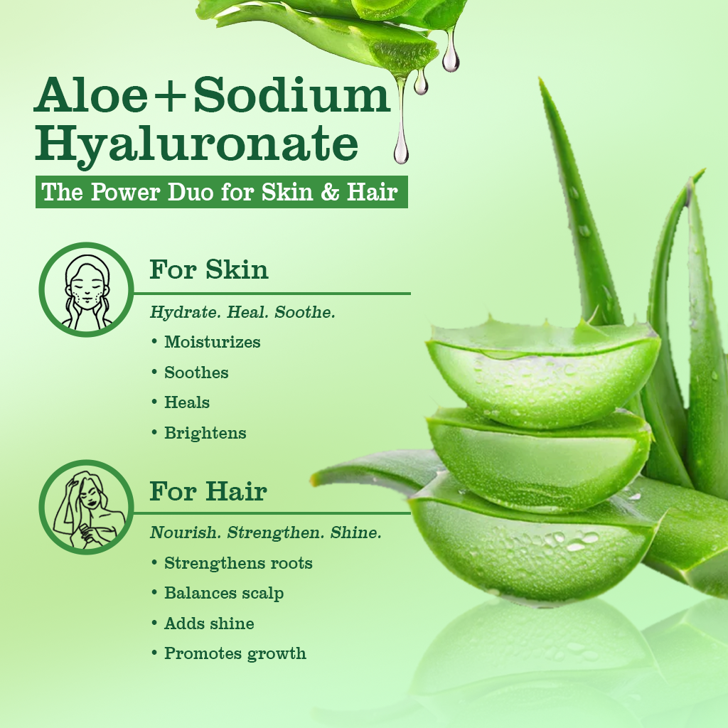 Aloe Vera Moisturizing Gel for Non-Greasy Moisturization - 300g
