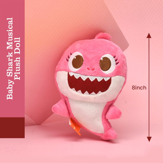 Baby Shark Musical Plush Doll- Pink- 8inch