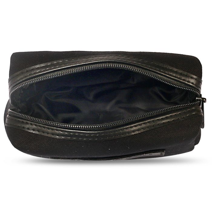 Canvas Cosmetic Bag - Black Mumuso