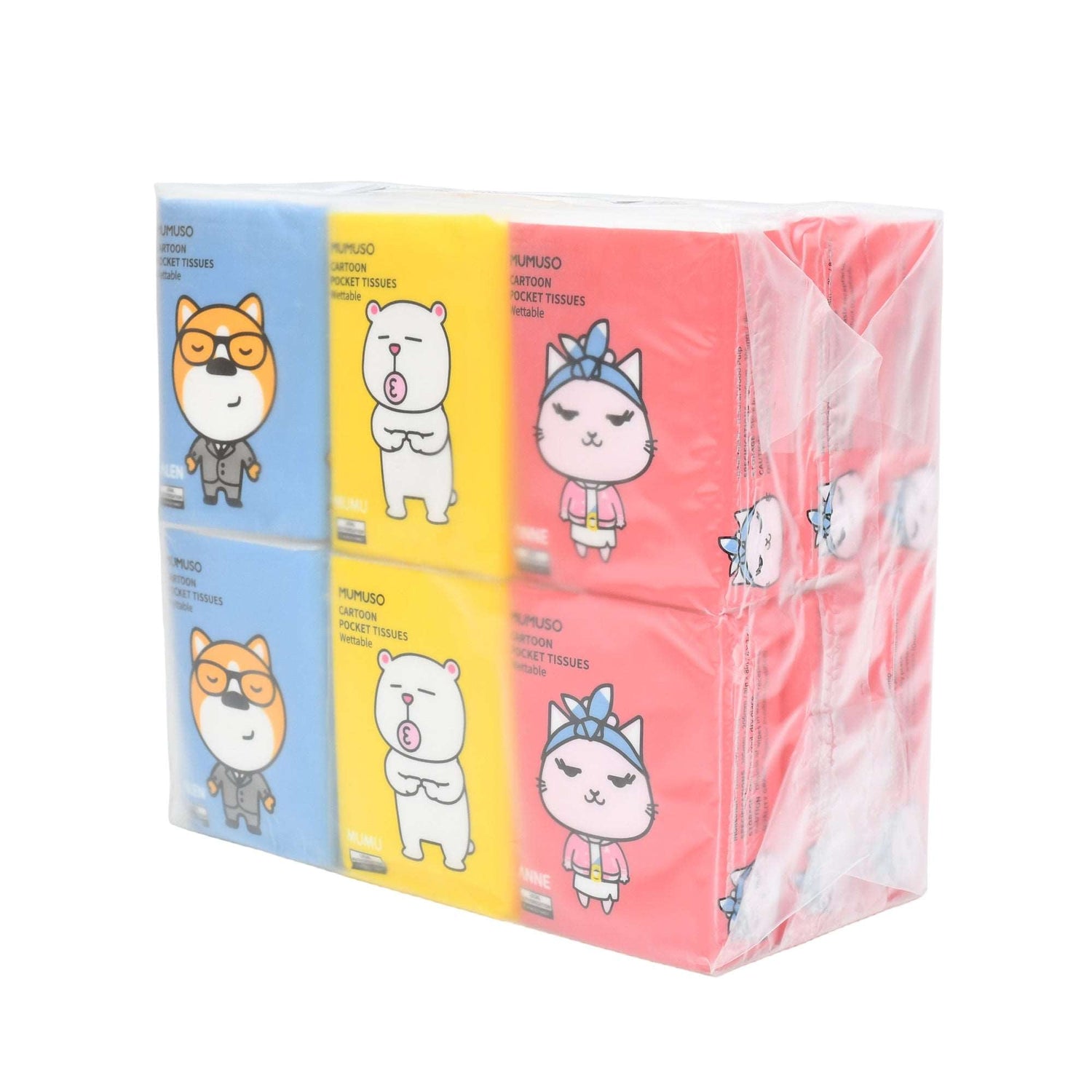 Cartoon Printed Wipes - White Mumuso