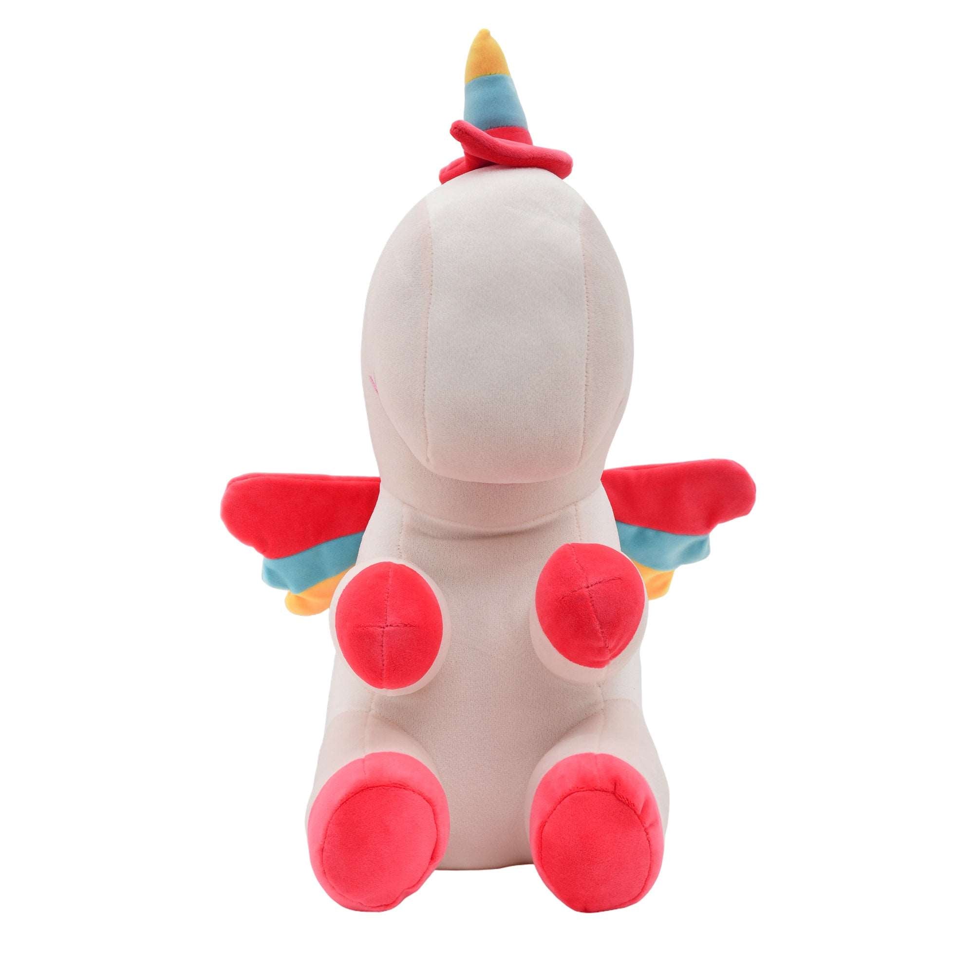 Chubby Unicorn Plush Toy - Off-White Mumuso