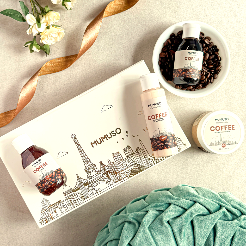 Mumuso Coffee Body Care Gift Set- 4 Products/100ml each