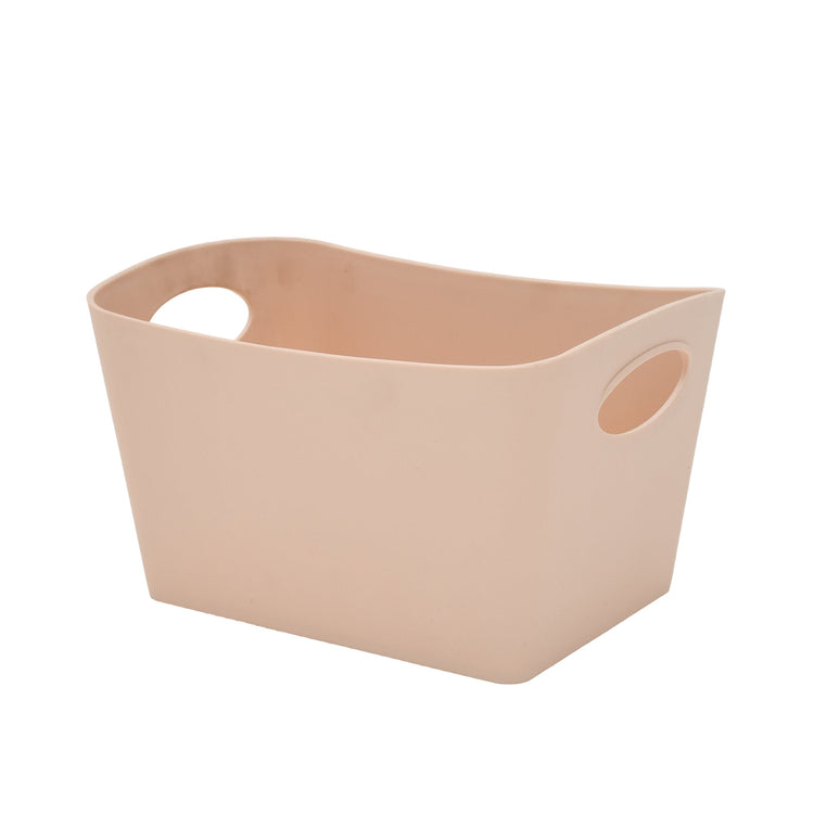 Compact Pink Storage Basket - Pink Mumuso