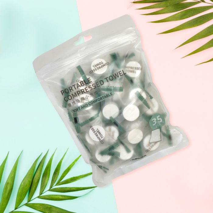 Compressed Towel Cleansing Tissue (35 pcs) Mumuso