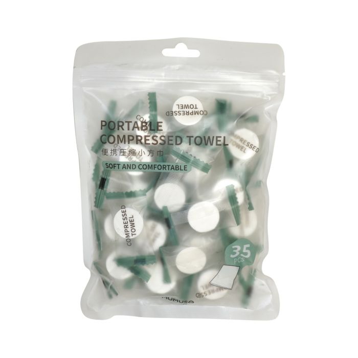 Compressed Towel Cleansing Tissue (35 pcs) Mumuso