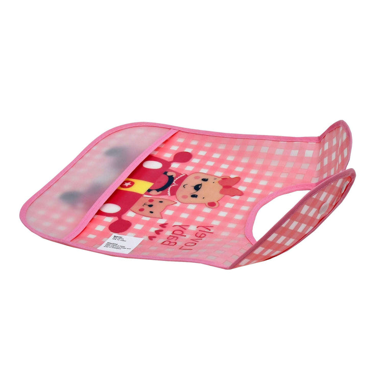 Cute Bear Portable Bib for Babies -Pink Mumuso