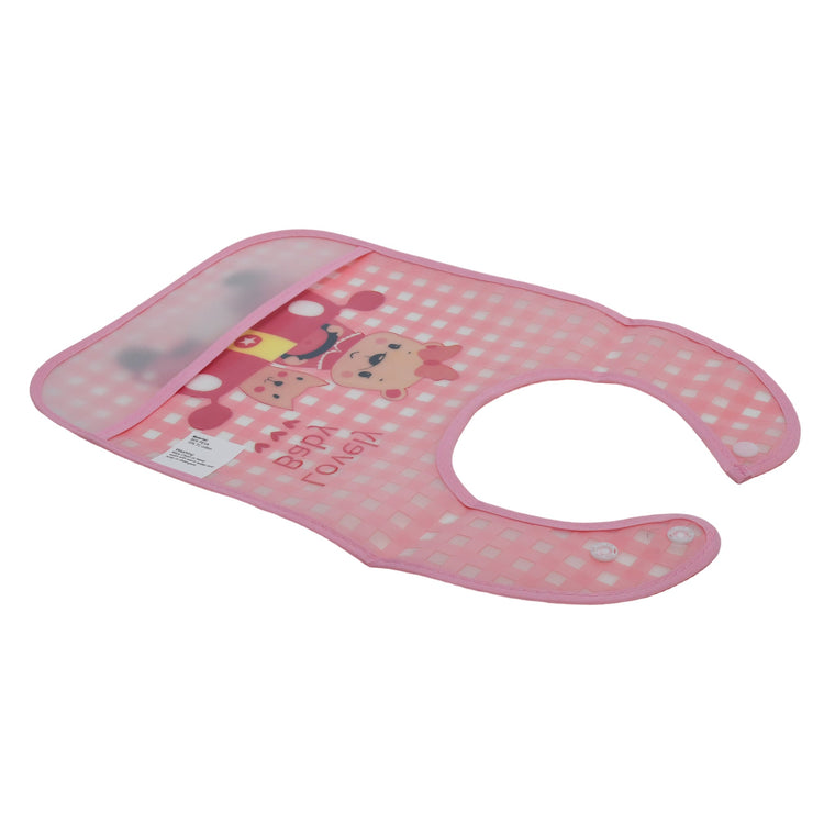 Cute Bear Portable Bib for Babies -Pink Mumuso