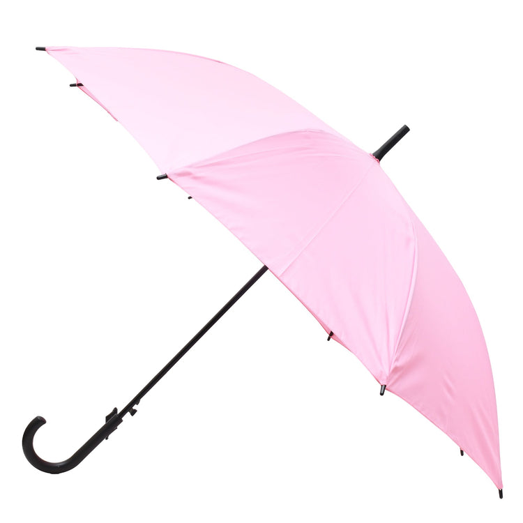 Elegant J- Handle Umbrella - Pink Mumuso