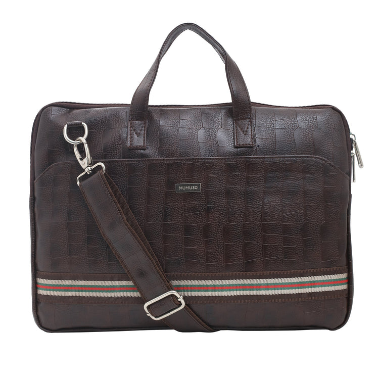 Executive Laptop Messenger Bag - Brown Mumuso