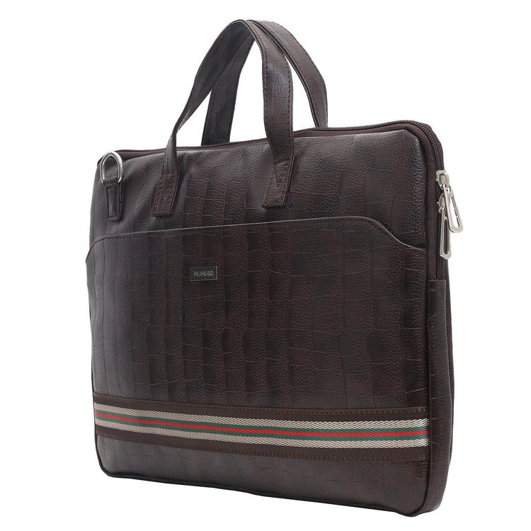 Executive Laptop Messenger Bag - Brown Mumuso