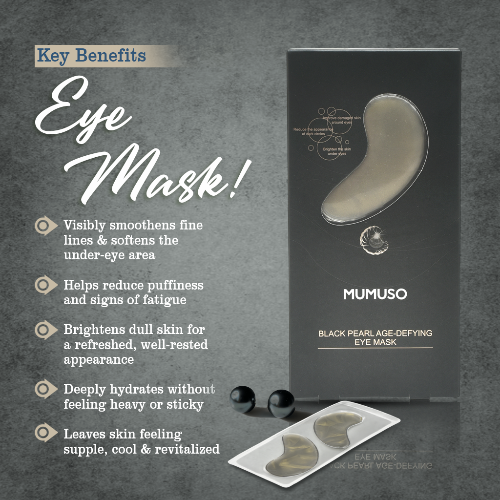 Black Pearl Gel Treatment Eye Mask - Set of 6