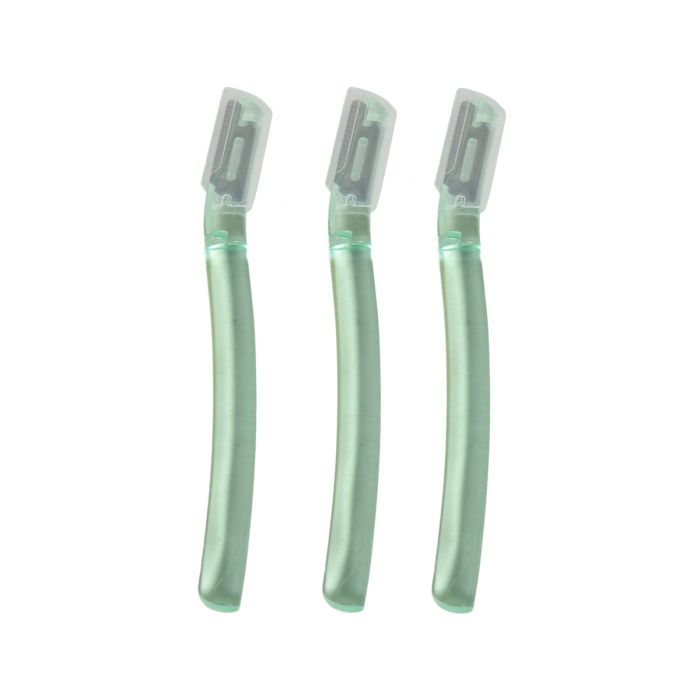 Eyebrow Razor with Professional Matte Handle - Pack of 3 Mumuso