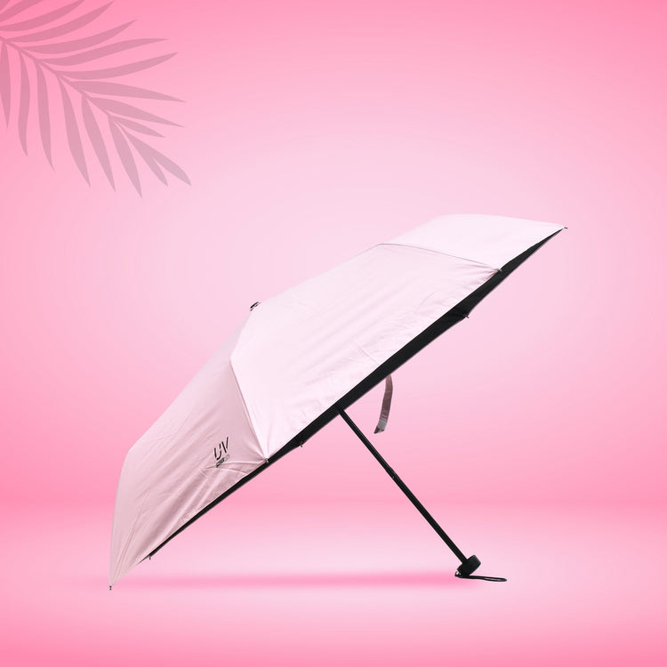 Folding Sun Umbrella - Pink Mumuso