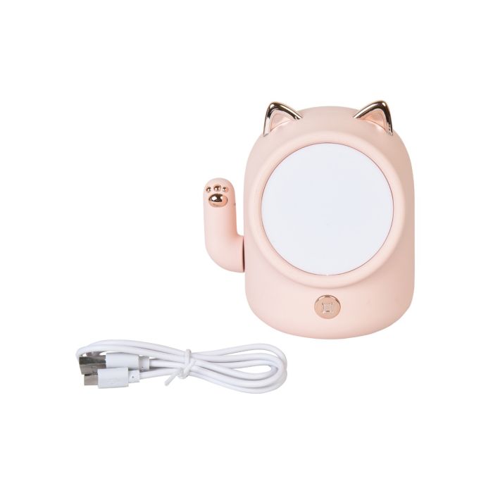 Fortune Cat Night Light - Pink Mumuso