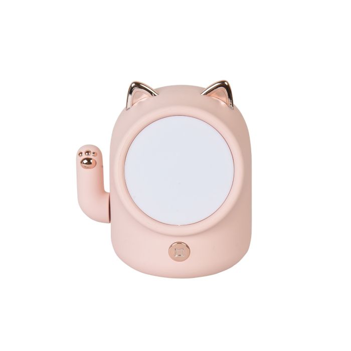 Fortune Cat Night Light - Pink Mumuso