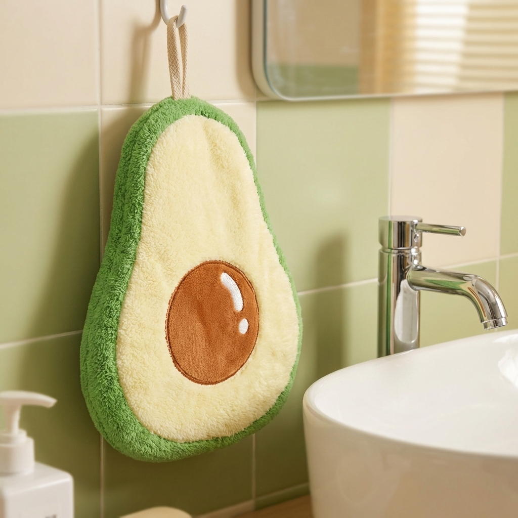 Cute Mumuso Avocado Shaped Hand Towel