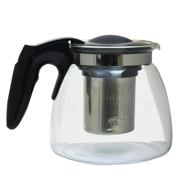 Glass Tea Pot - Black Mumuso