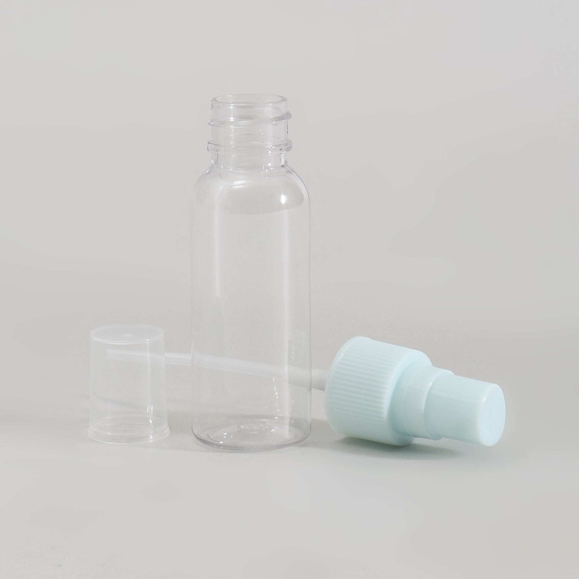Eco Friendly Mini Travel Bottle & Jar Set - 7 Pcs / Pastel Blue