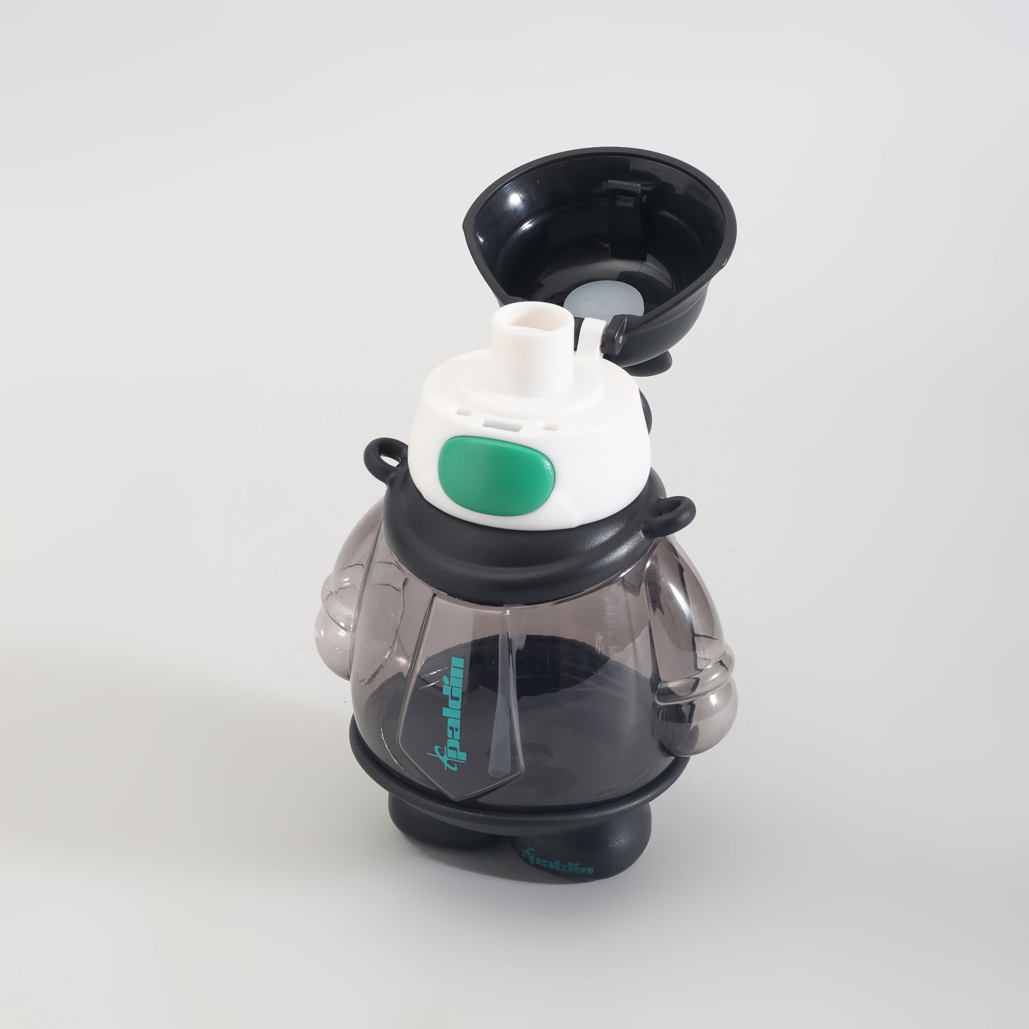 Mumuso Cool Bunny Plastic Water Bottle - 850 mL/Black