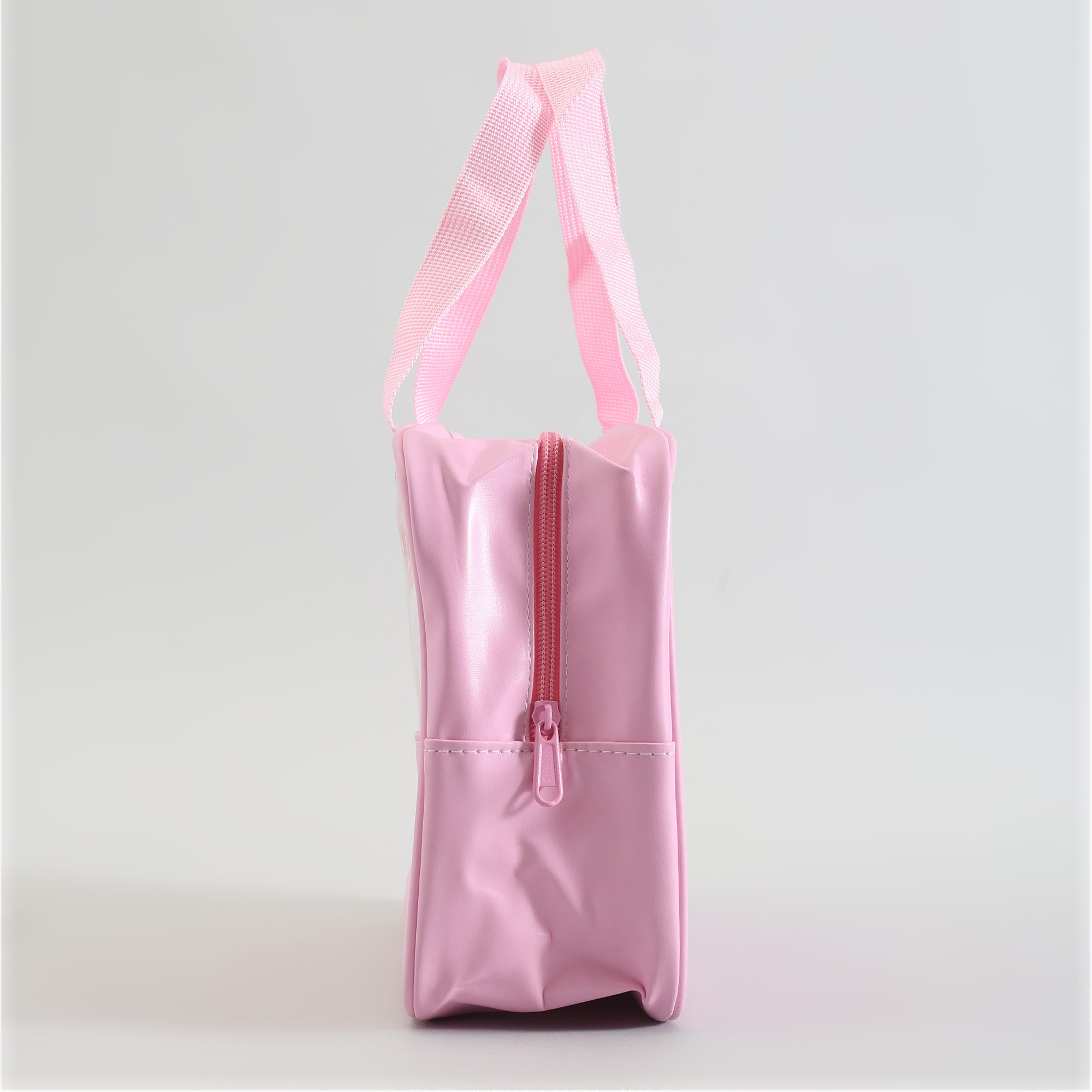 MUMUSO Toiletry Bag with Clear Window (Cherry Blossom Collection/Pink/L)