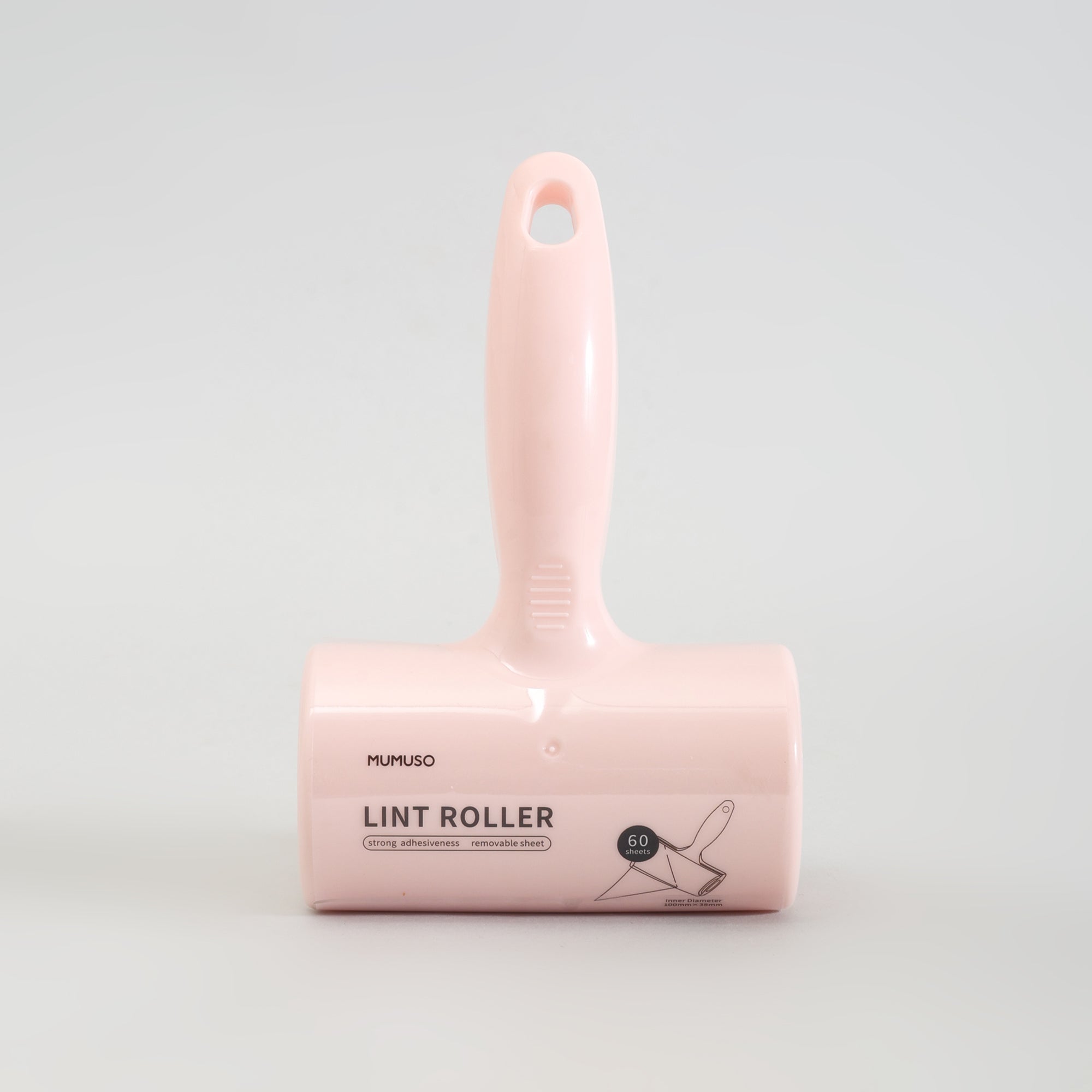 Portable Lint Roller-Small Pink/ 60 Adhesive Sheets