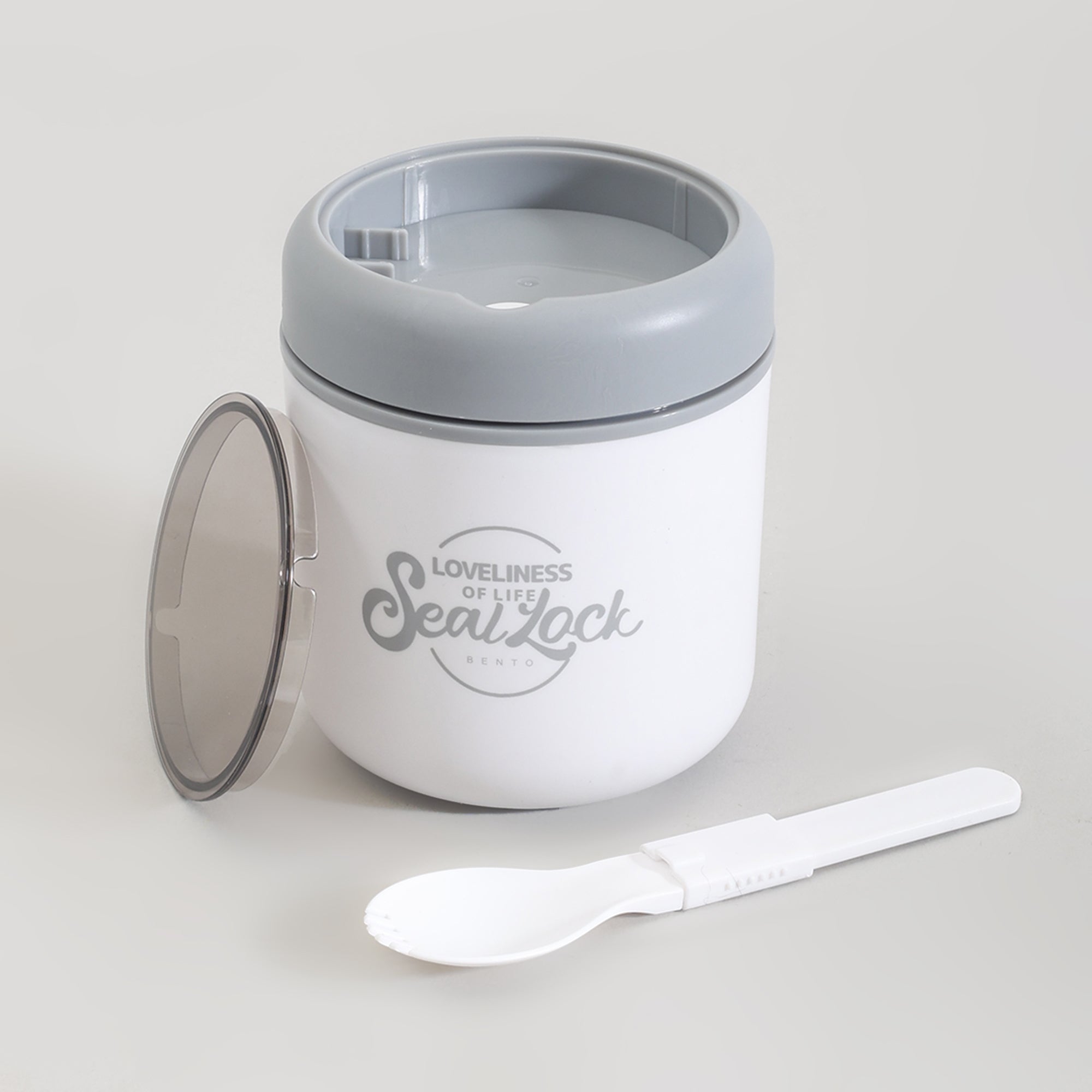 Insulated Large Lunch Box with Cutlery & Transparent Lid- Assorted Colours!