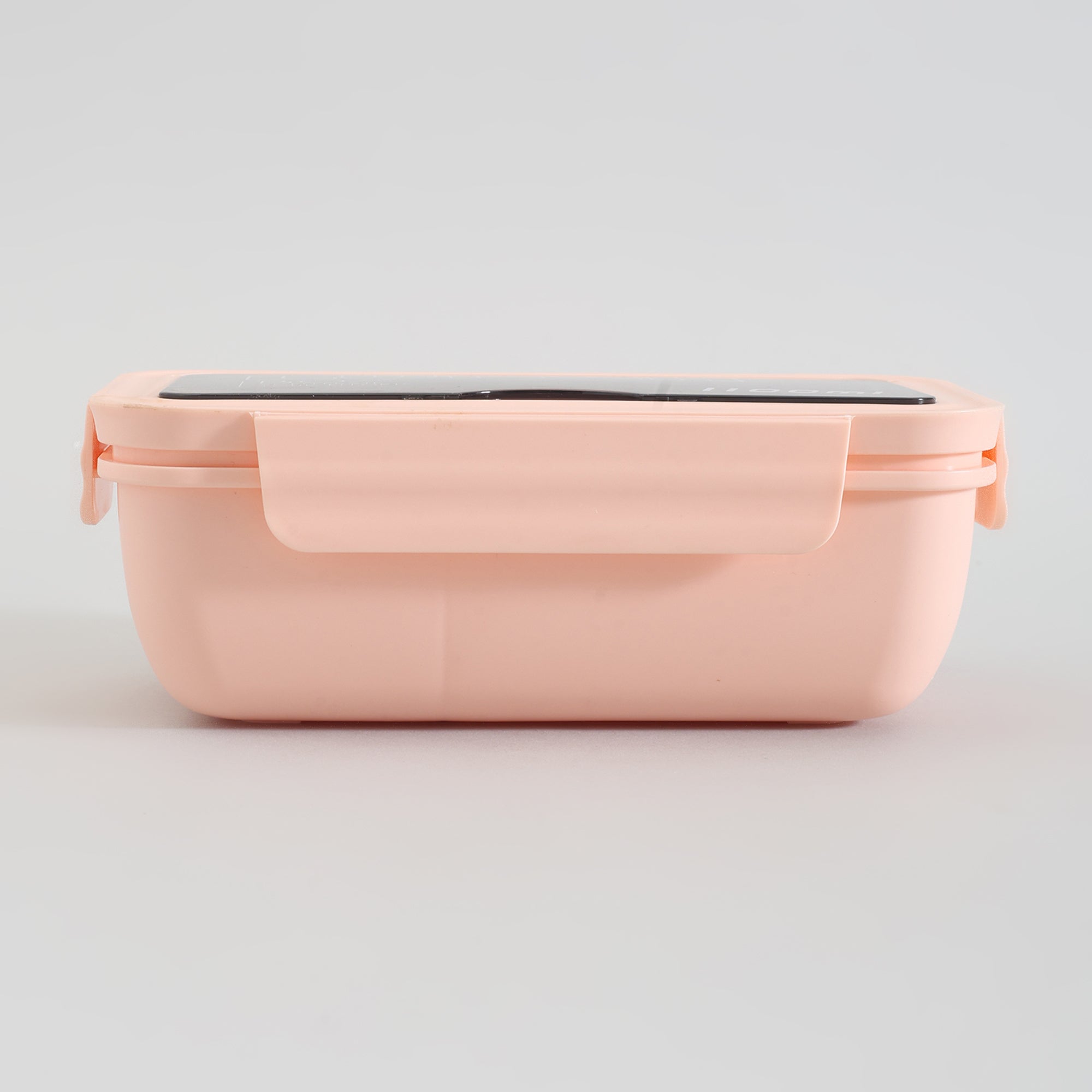 Pink Lunch Box with Fork & Spoon