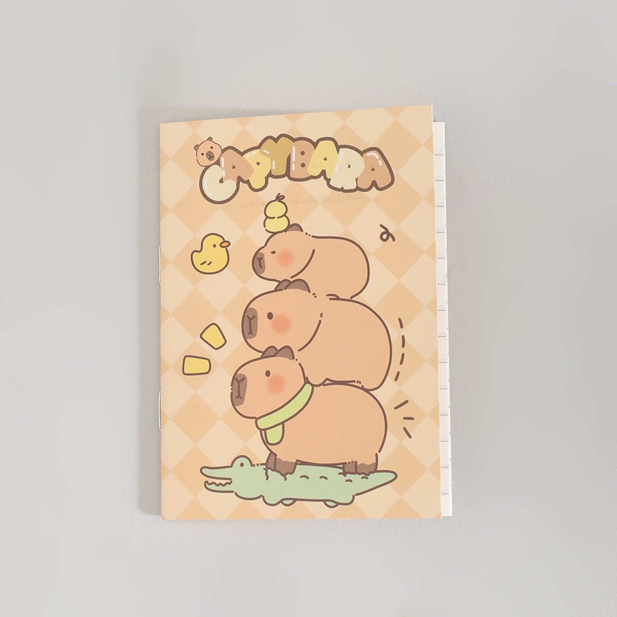 Cute Capybara Single- Lined Notebook
