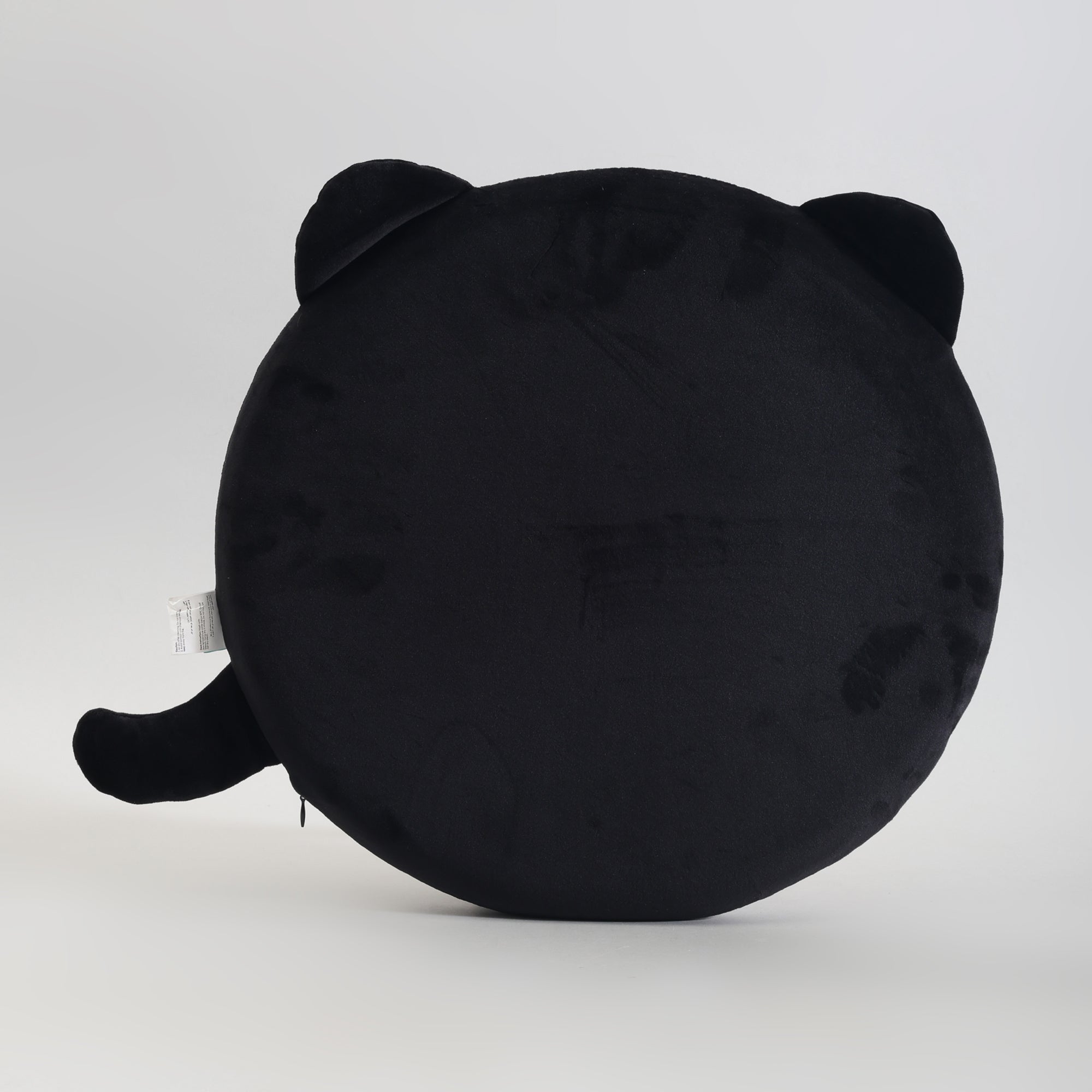 MUMUSO Black Cat Round Memory Foam Seat Cushion & Throw Pillow