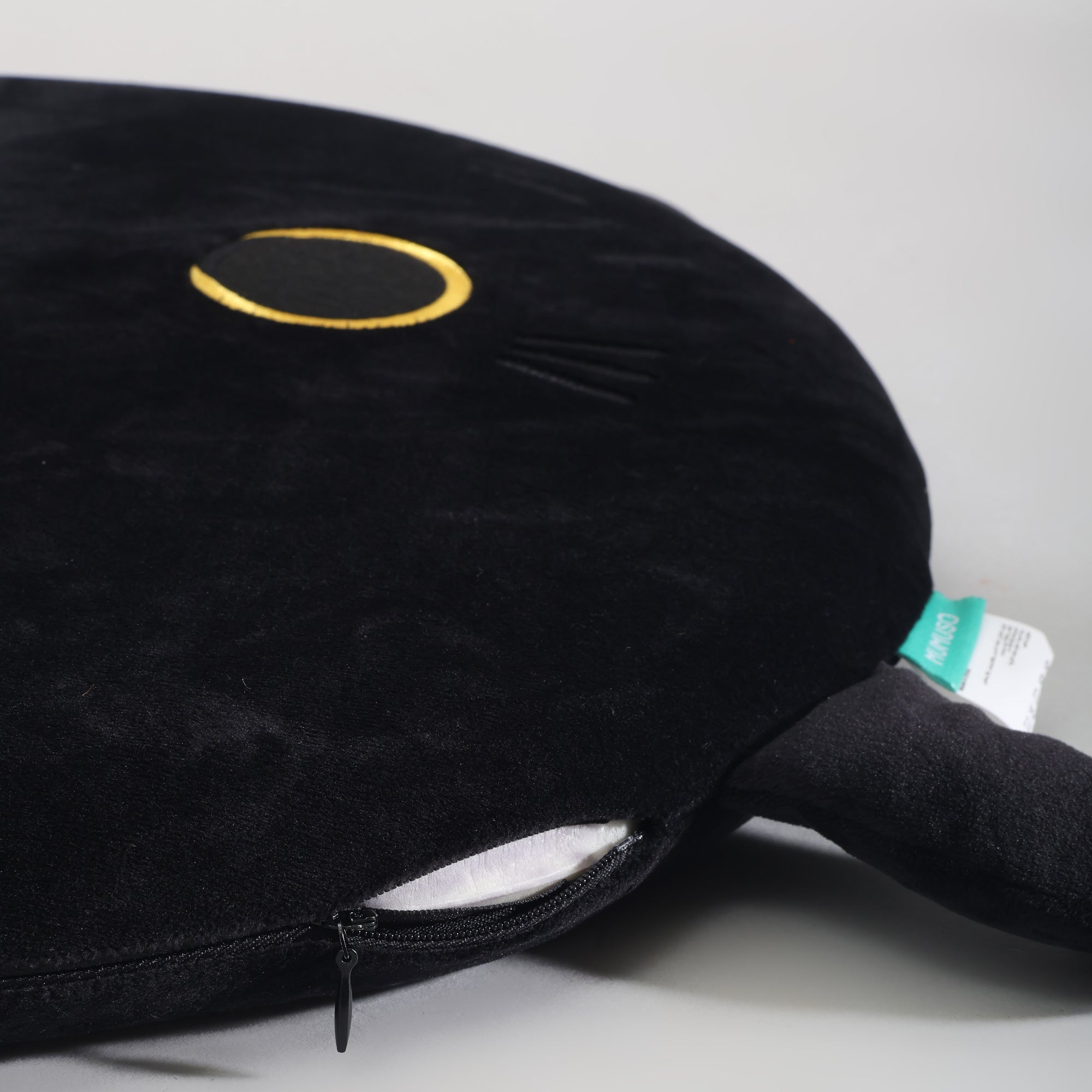 MUMUSO Black Cat Round Memory Foam Seat Cushion & Throw Pillow