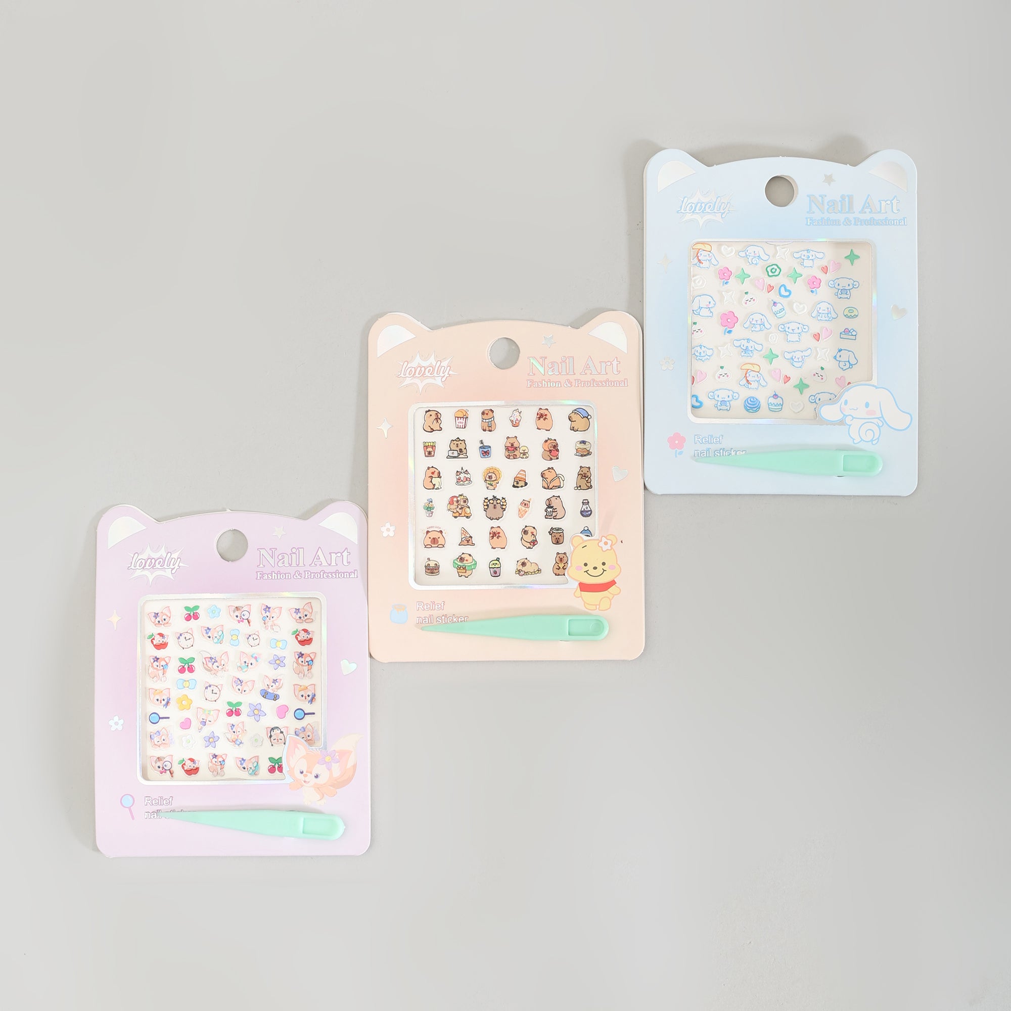 Super Cute Nail Art Sticker Set- Assorted Designs