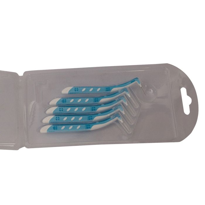 Interdental Blue Toothbrushes - Set of 5 pcs Mumuso