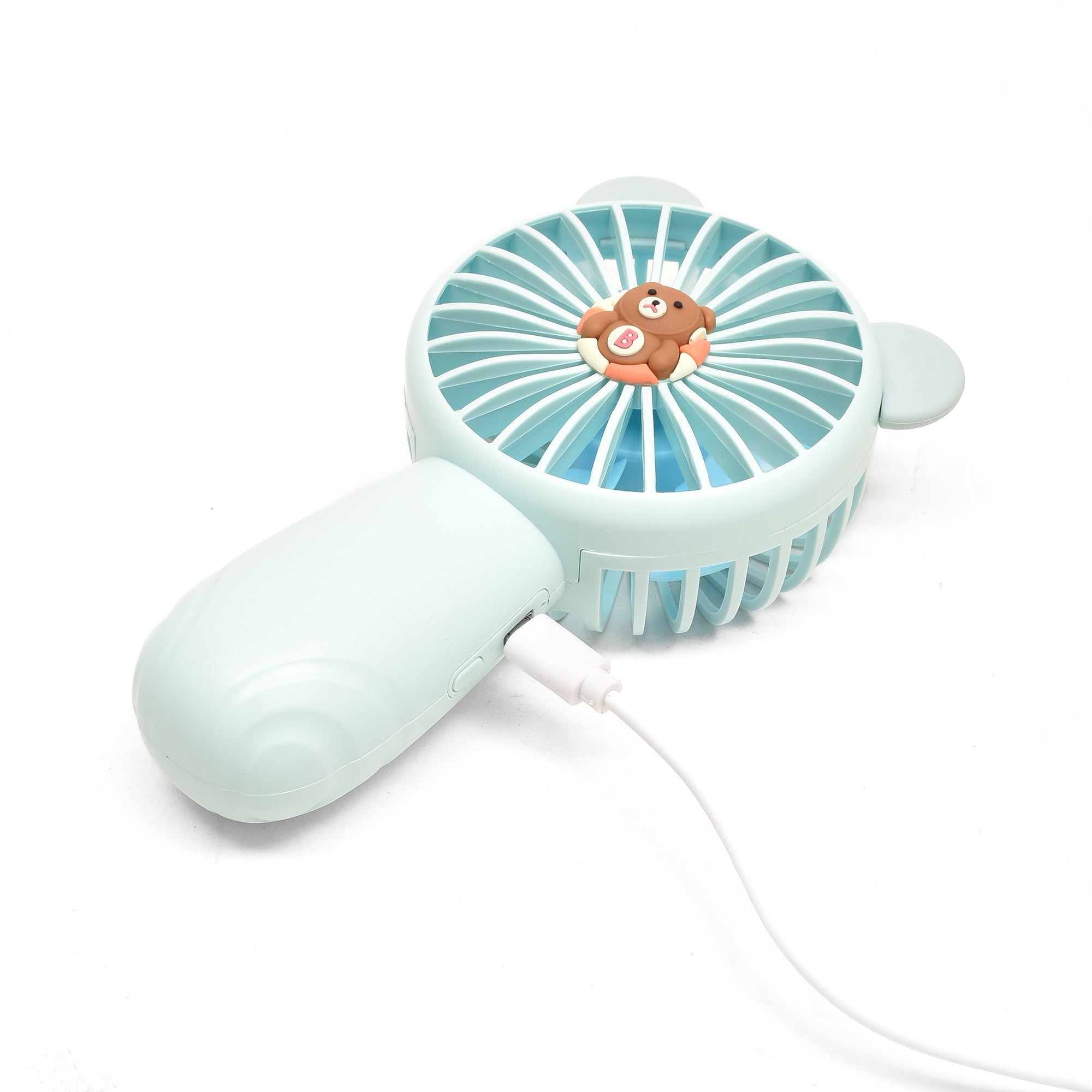 Mini Cute Electric Handheld Fan- Blue/Pink/Green