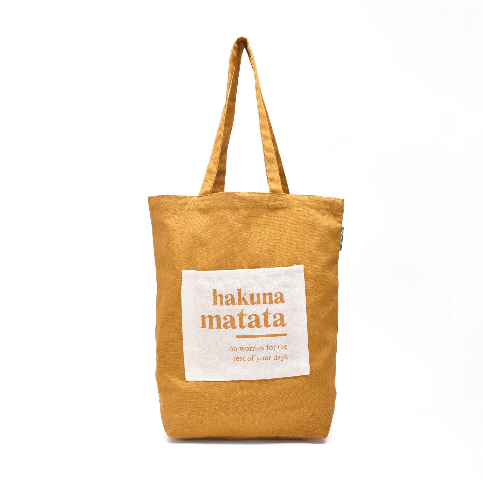 Mumuso "Hakuna Matata" Tote Bag - Dark Amber