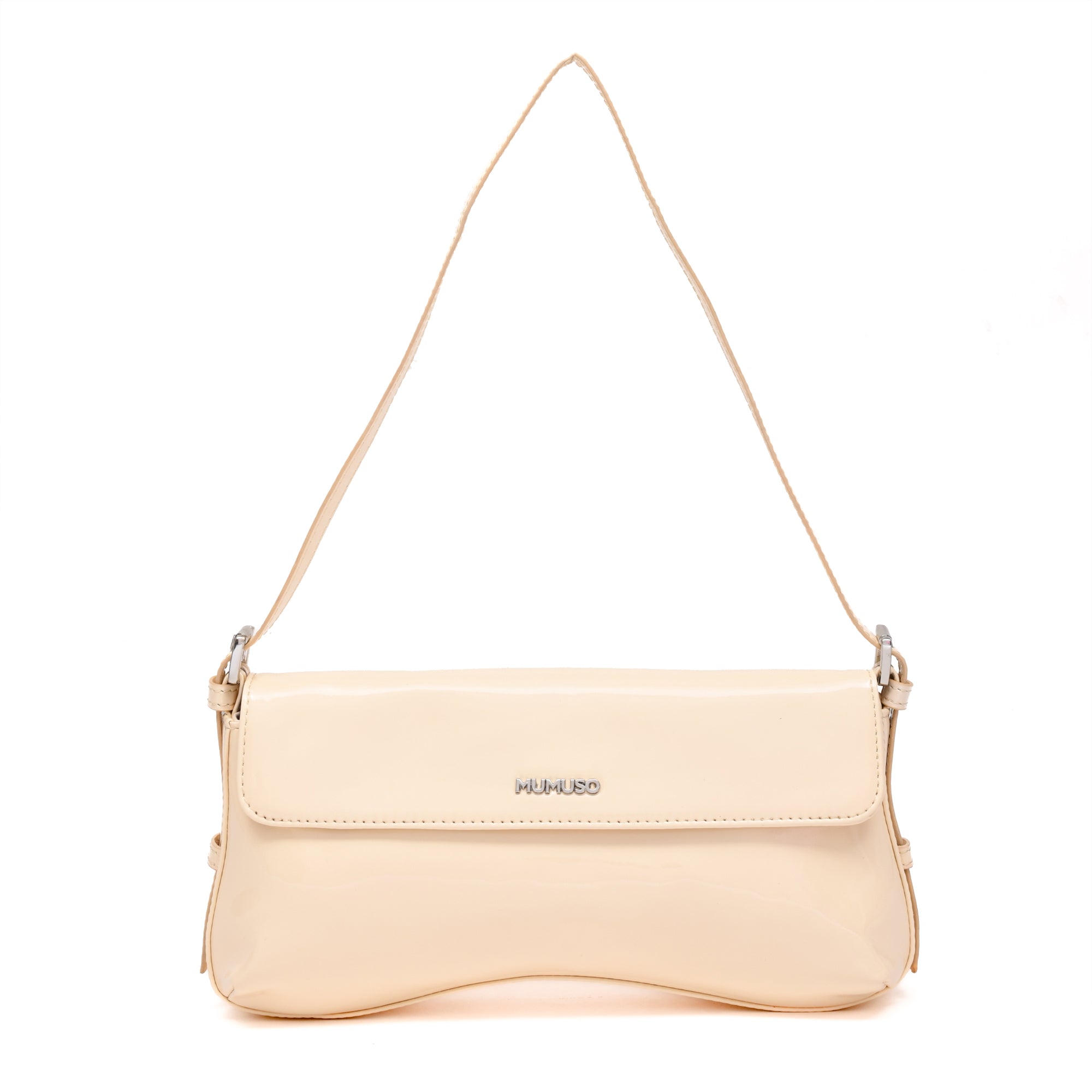 Classy Glossy Shoulder Bag - Assorted Shades