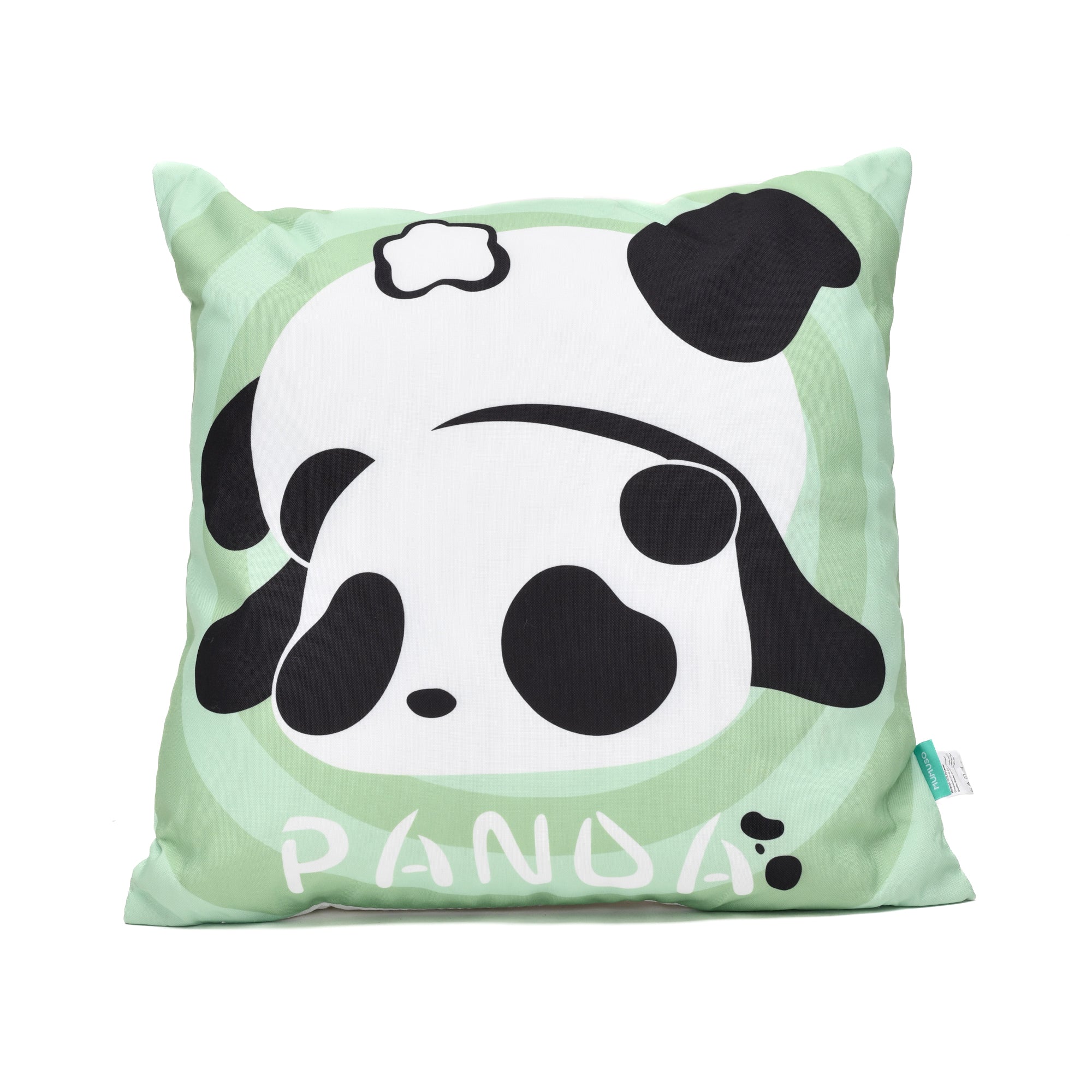 Cute Naughty Panda Throw Pillow- Green/ Blue/ Pink