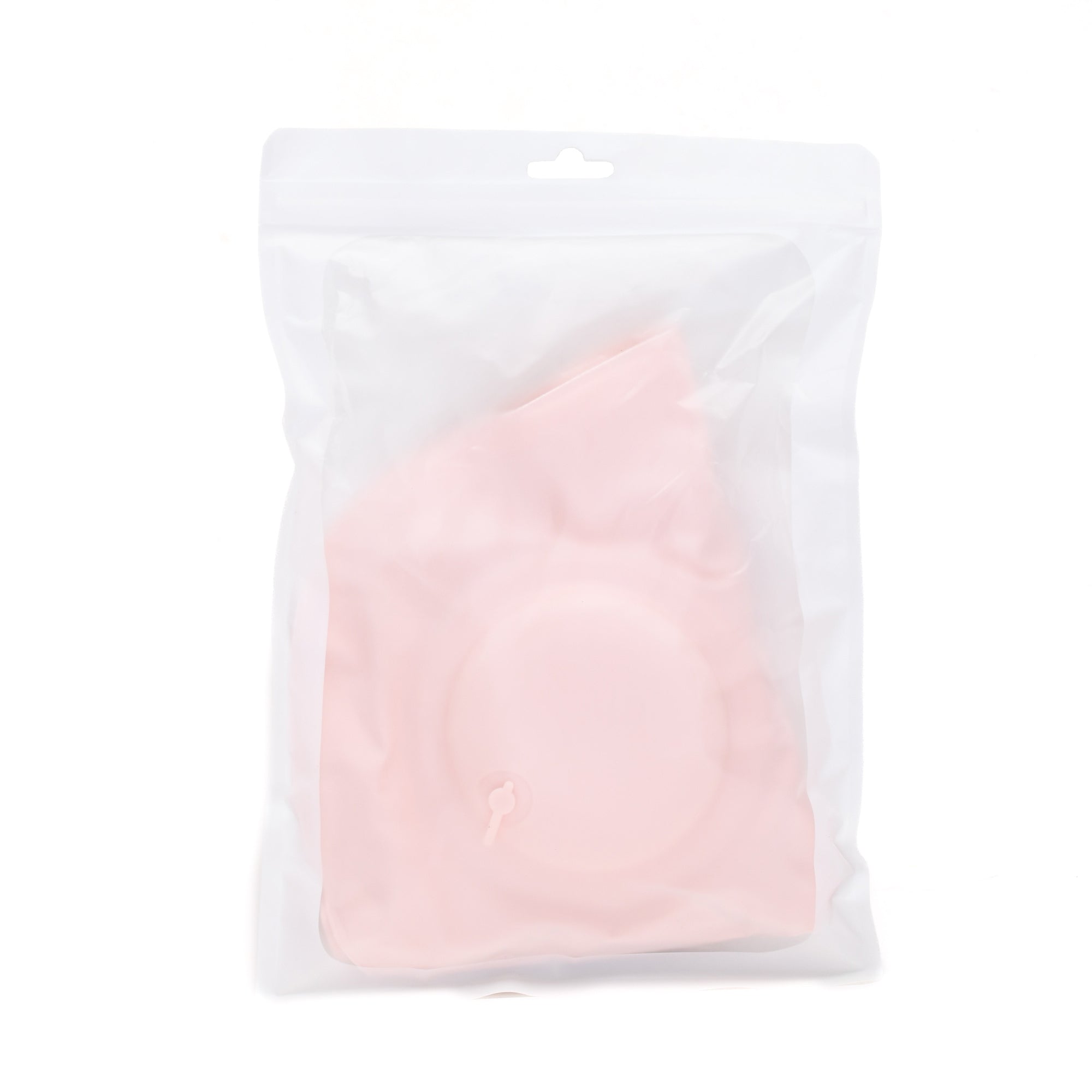 Inflatable Cooling Travel Neck Pillow- Pink and Grey