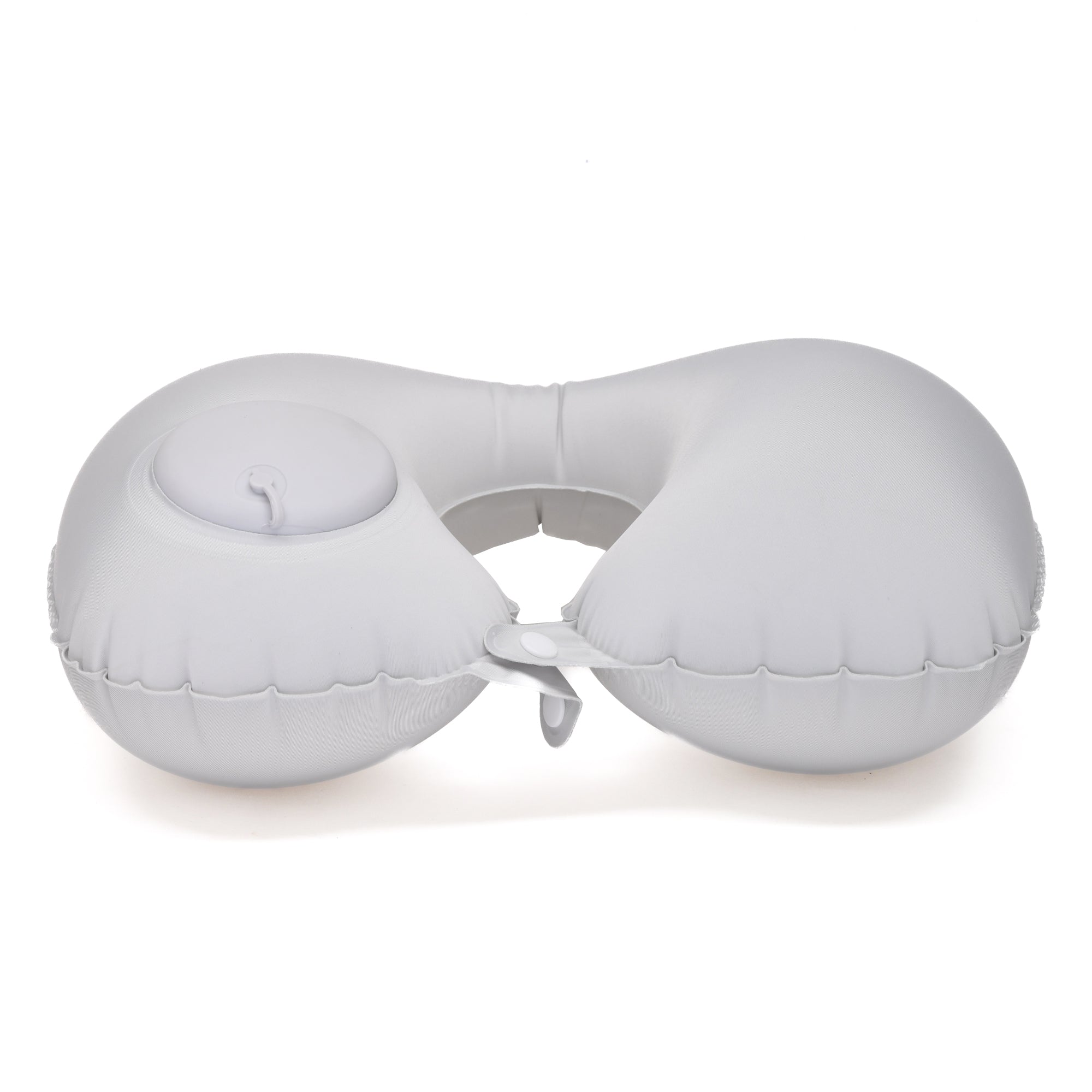 Inflatable Cooling Travel Neck Pillow- Pink and Grey
