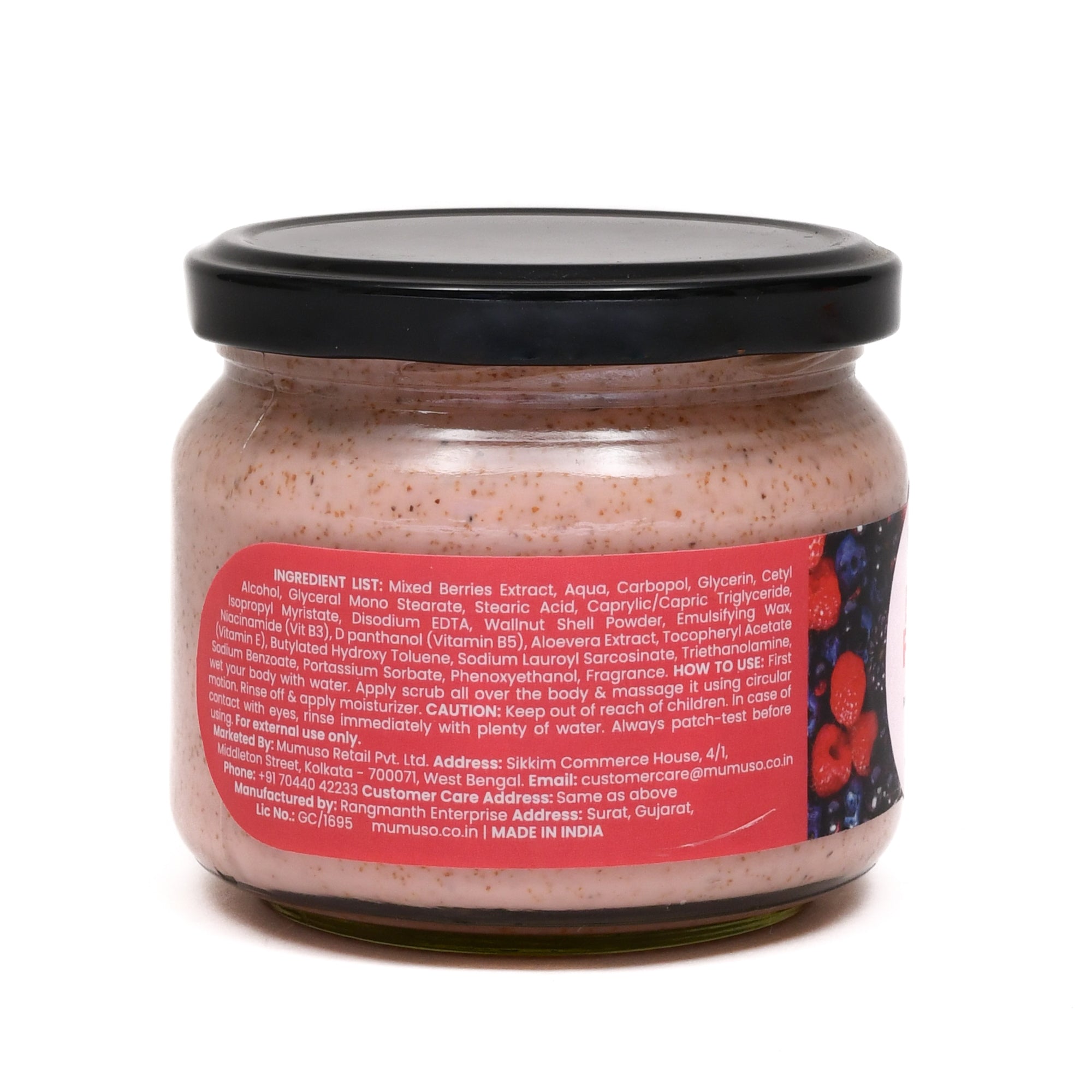 Mumuso Skin Essentials Berry Fusion Body Scrub