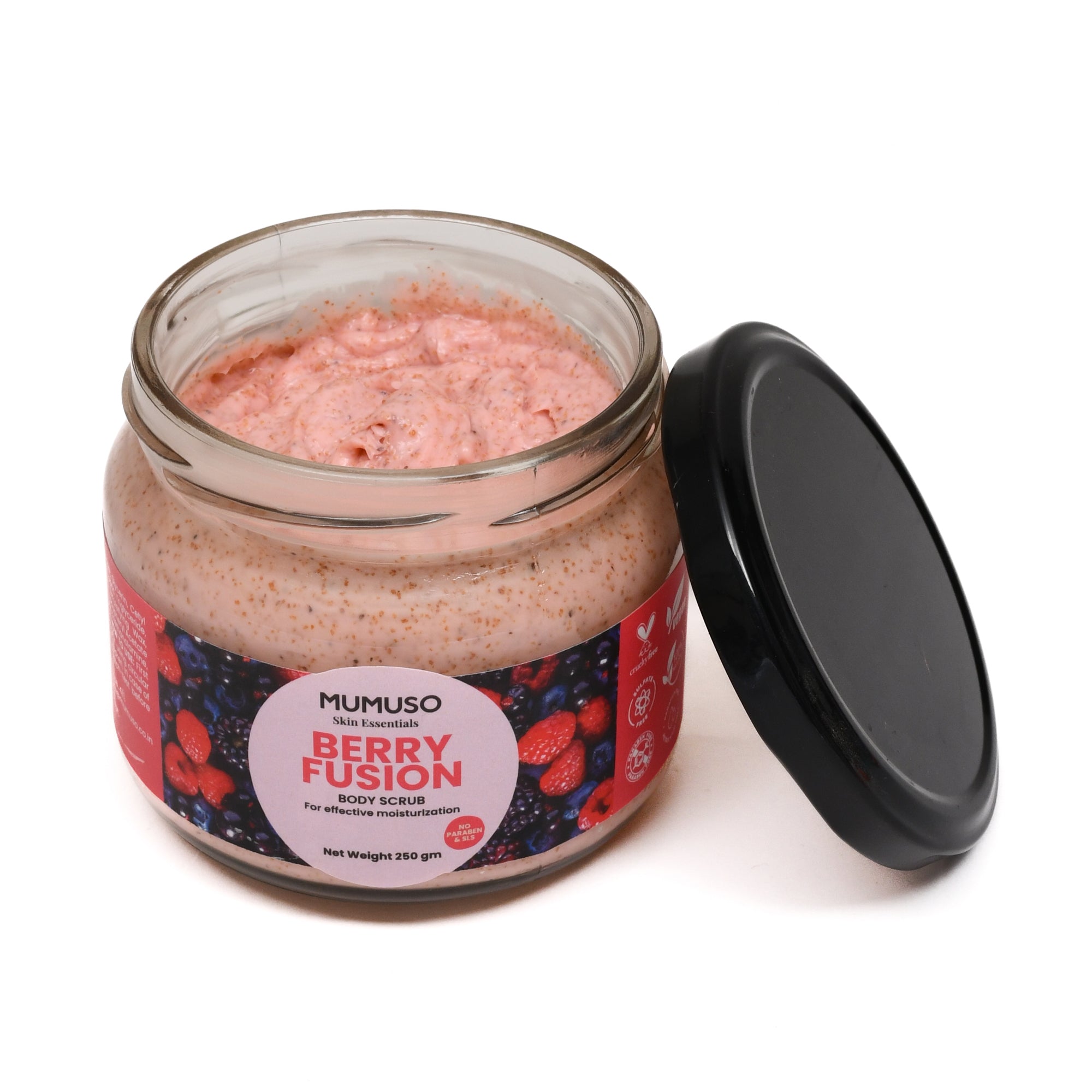 Mumuso Skin Essentials Berry Fusion Body Scrub